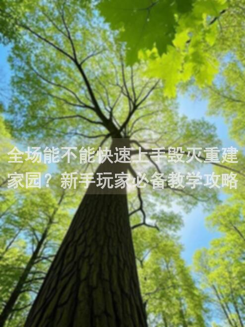 全场能不能快速上手毁灭重建家园？新手玩家必备教学攻略！